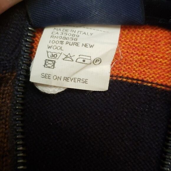 Paul&Shark Yachting Men's Mjlti Color Italian Wool Luxury Sweater Large - Picture 8 of 8